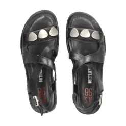 A.S.98 Sandalias planas de Mujer A16059 6002 NEGRO