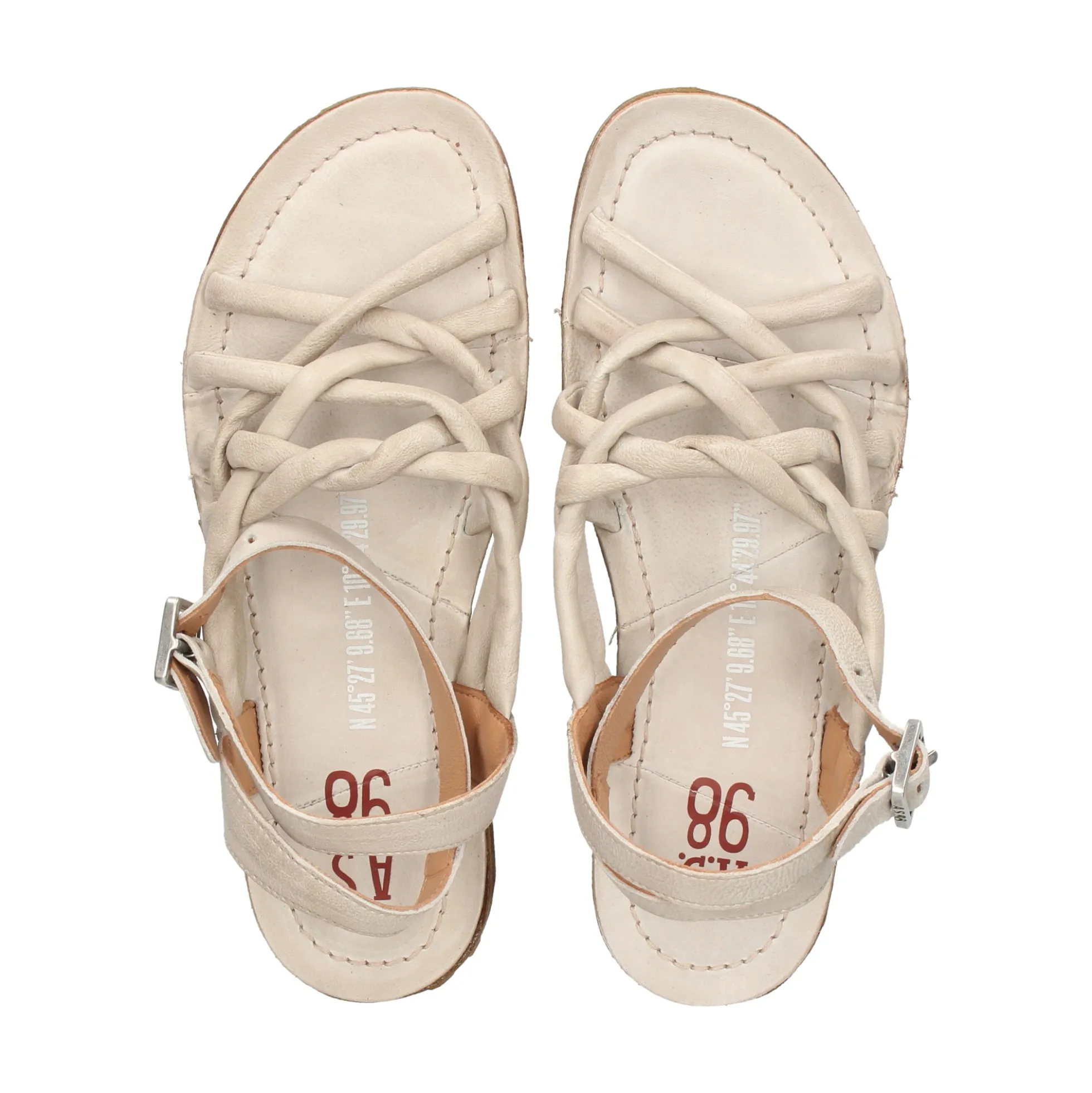 A.S.98 Sandalias planas de Mujer A16049 101 6336 ICE