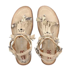 A.S.98 Sandalias planas de Mujer A16076 0001 BEIGE