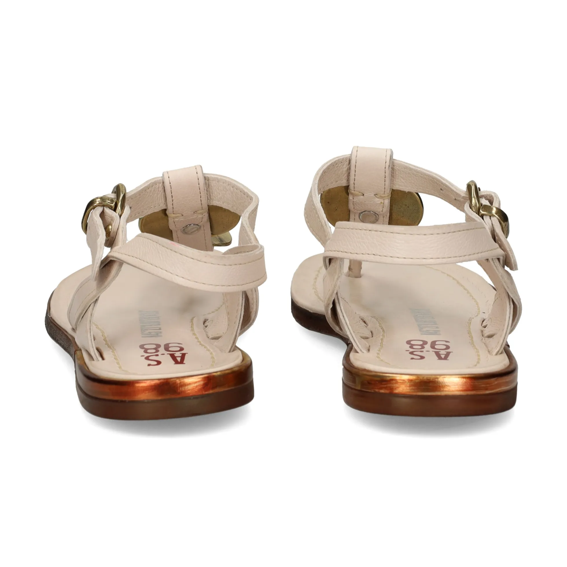 A.S.98 Sandalias planas de Mujer B94004 6572 SILK