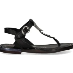 A.S.98 Sandalias planas de Mujer B94004 6002 NEGRO