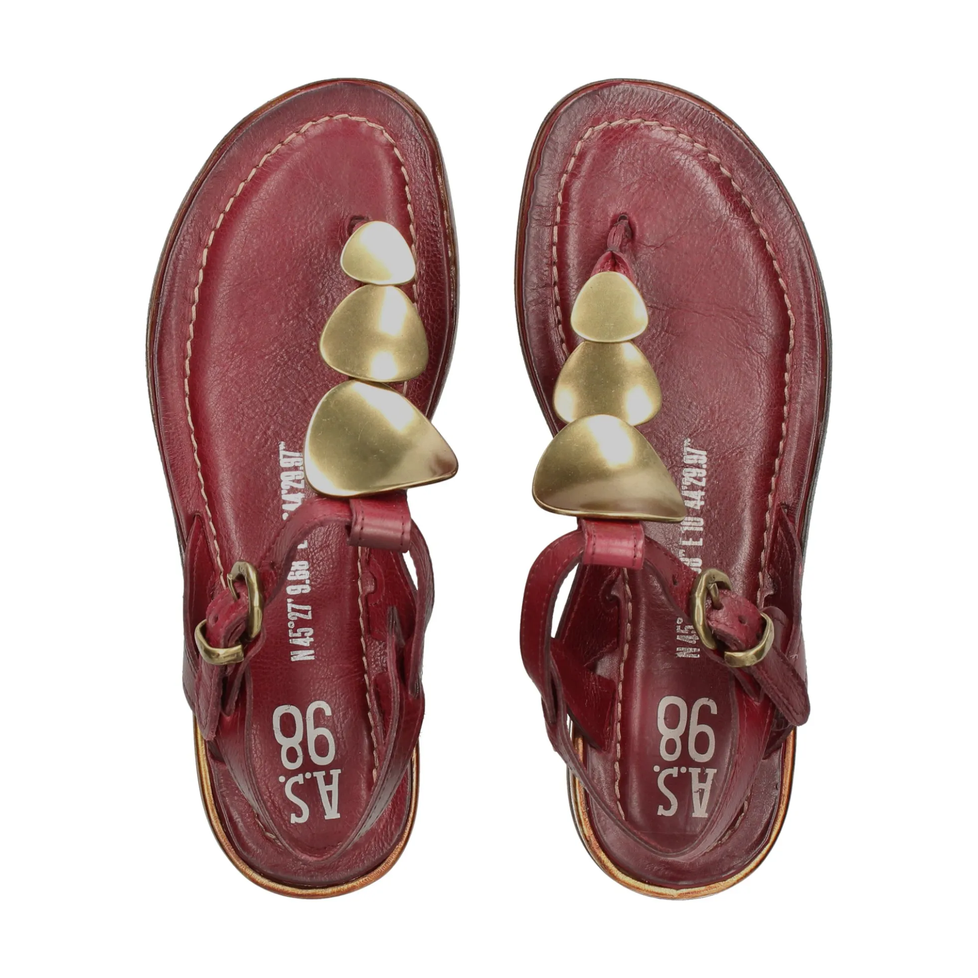 A.S.98 Sandalias planas de Mujer B94004 6235 RIBINO
