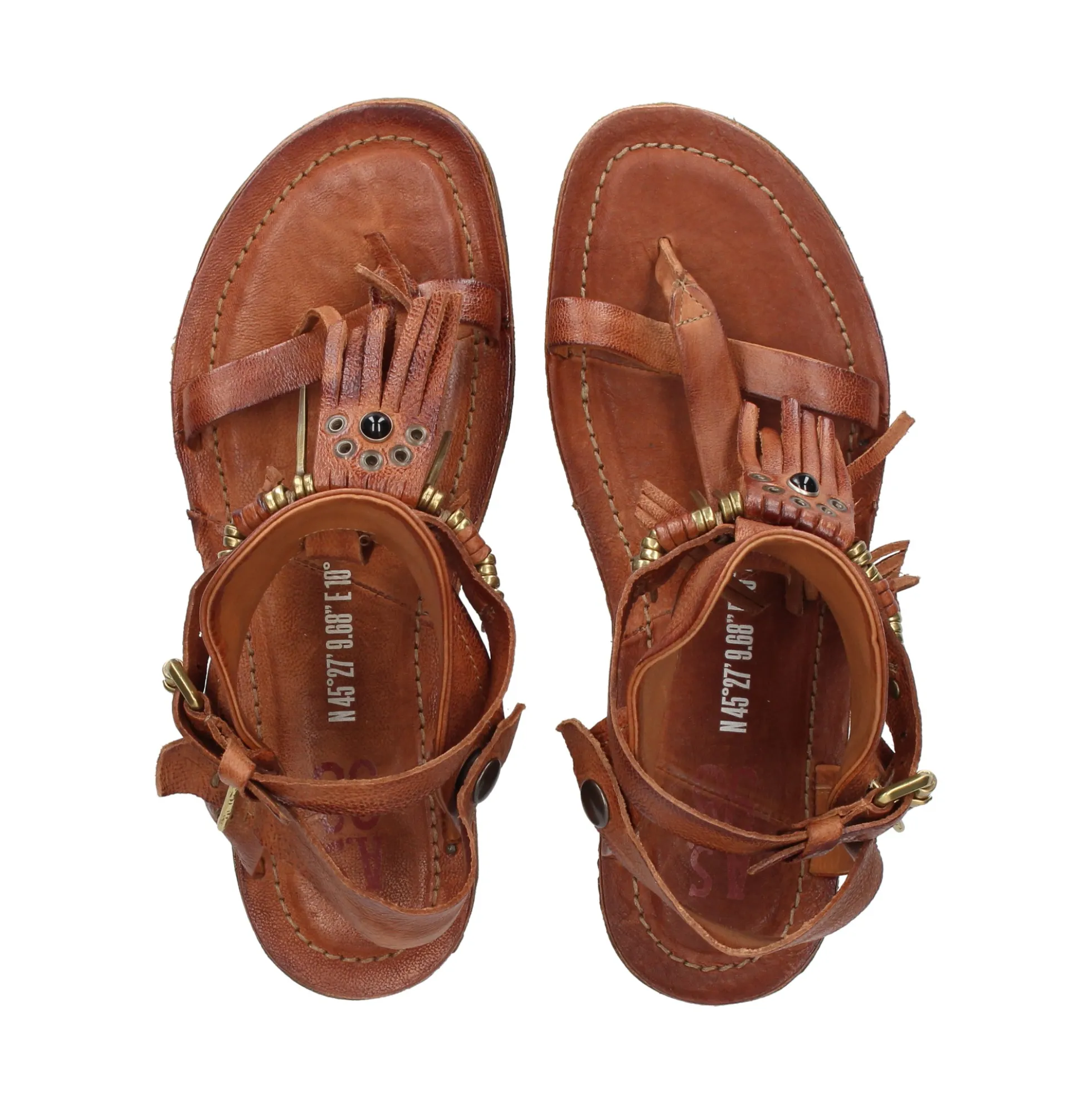 A.S.98 Sandalias planas de Mujer 534010 5102-6871 CALVA