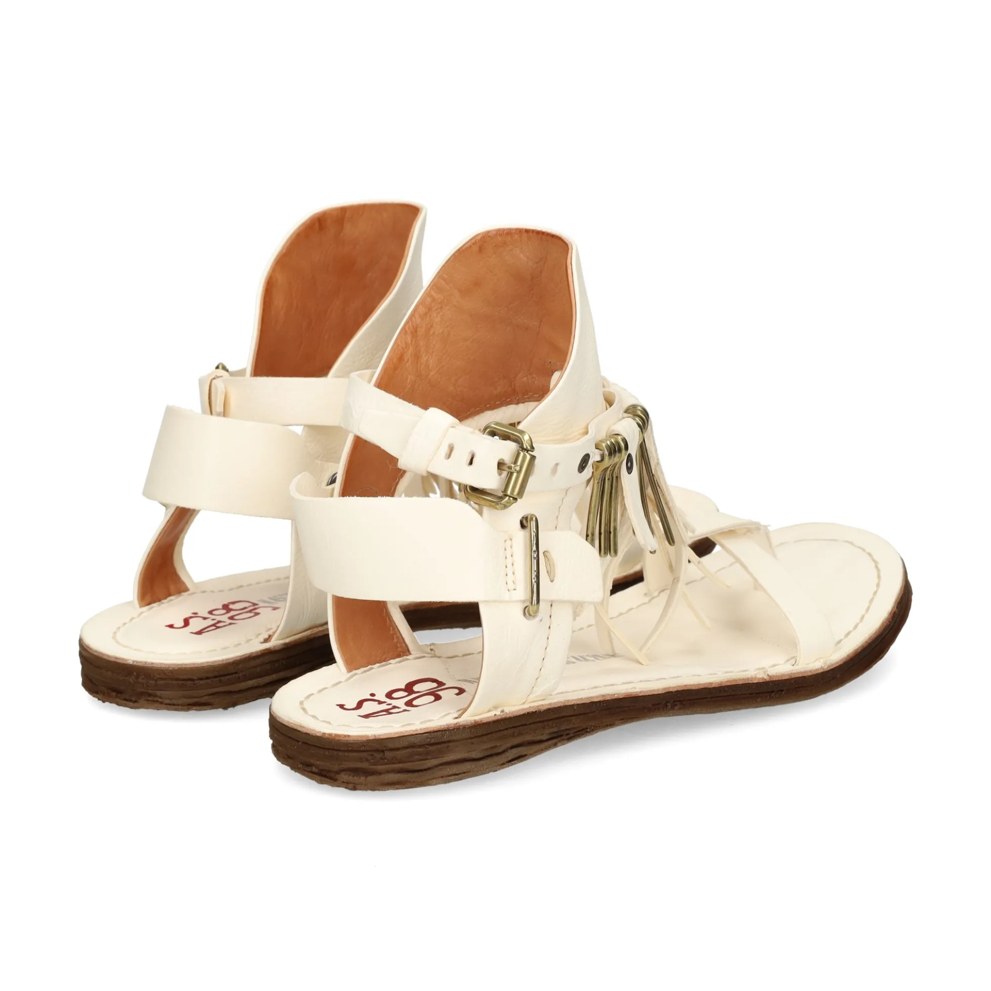 A.S.98 Sandalias planas de Mujer 534010 2103 6936 MILK