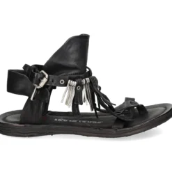 A.S.98 Sandalias planas de Mujer 534010 5102 6002 NERO