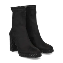 BEFREE Botines con tacón de Mujer SARAY-019 NEGRO