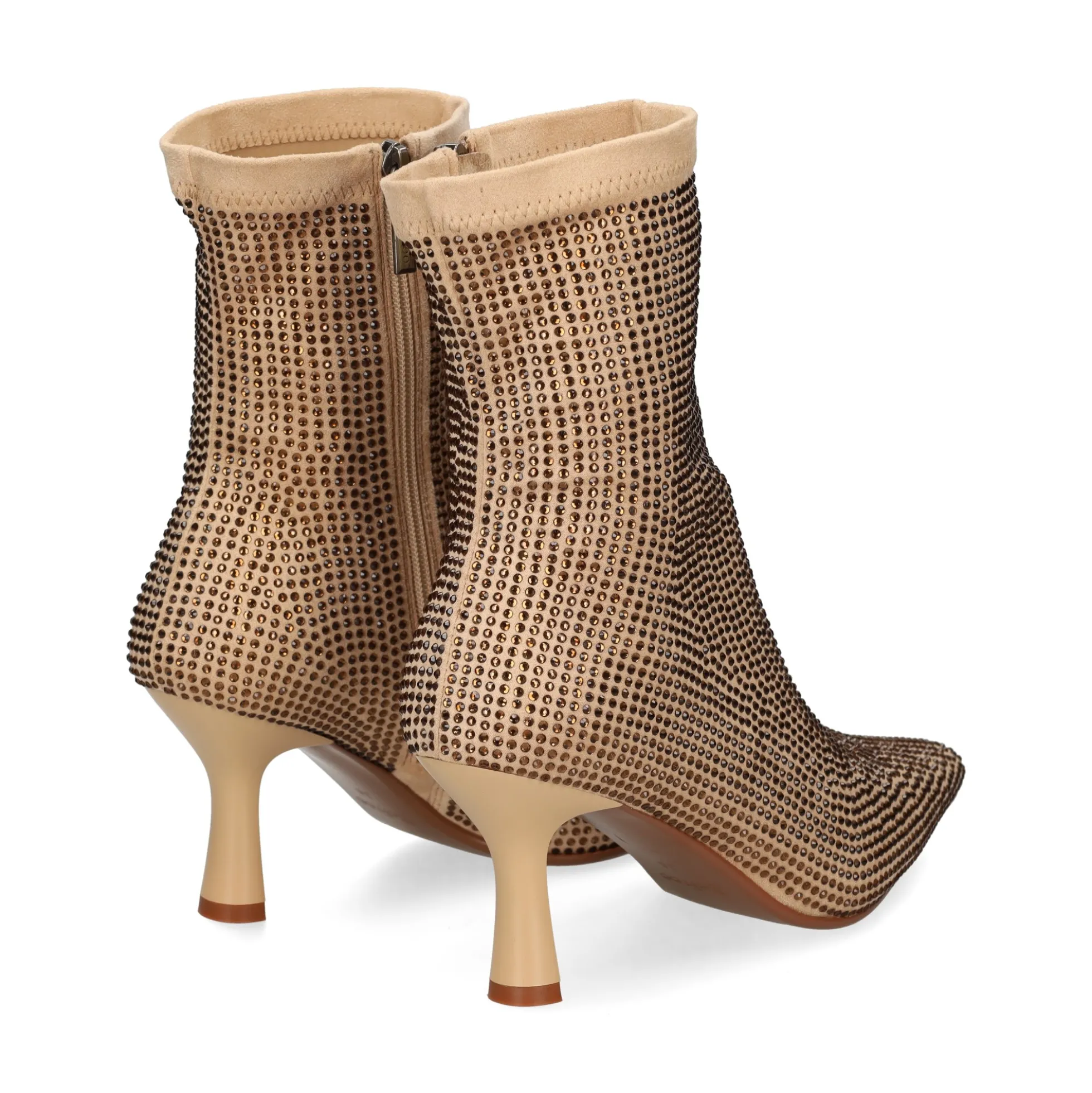 BEFREE Botines con tacón de Mujer ALBA-023 BEIGE