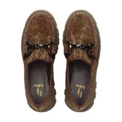 BEFREE Mocasines de Mujer PAULA-307 BRONCE