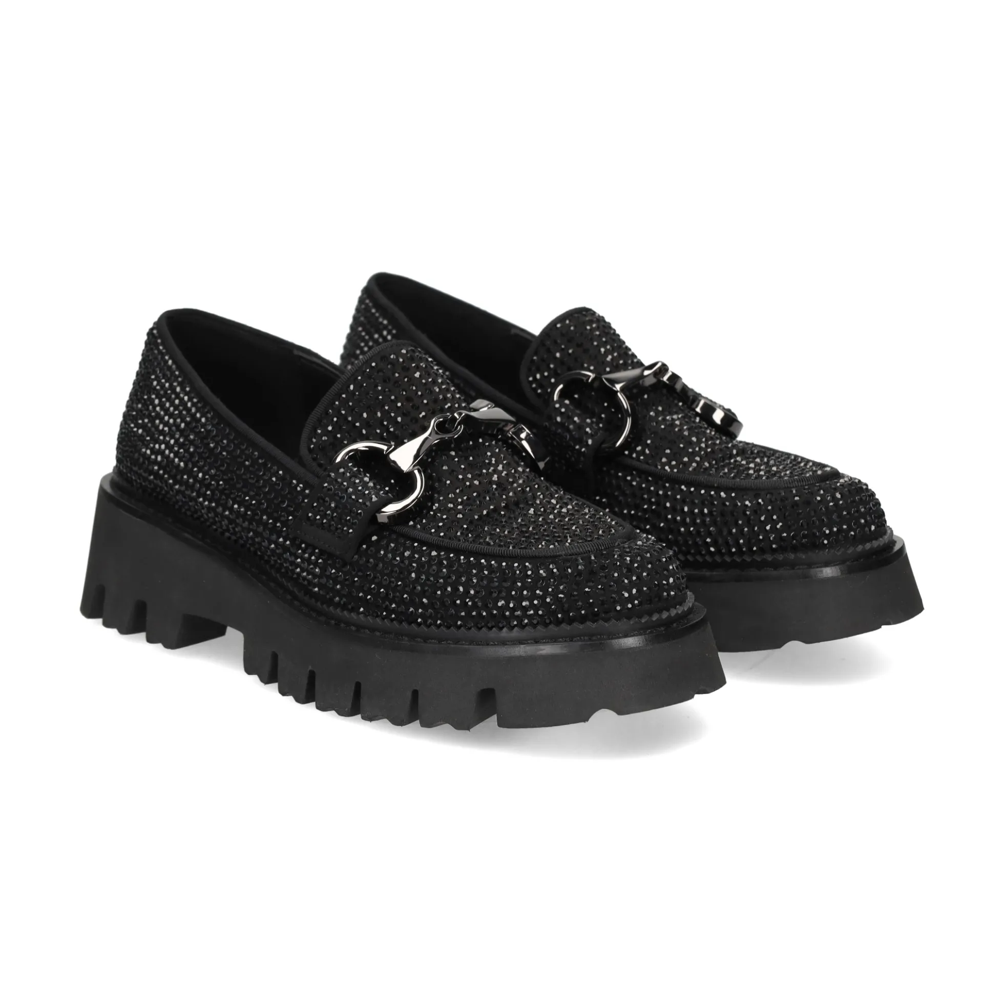 BEFREE Mocasines de Mujer PAULA-307 NEGRO