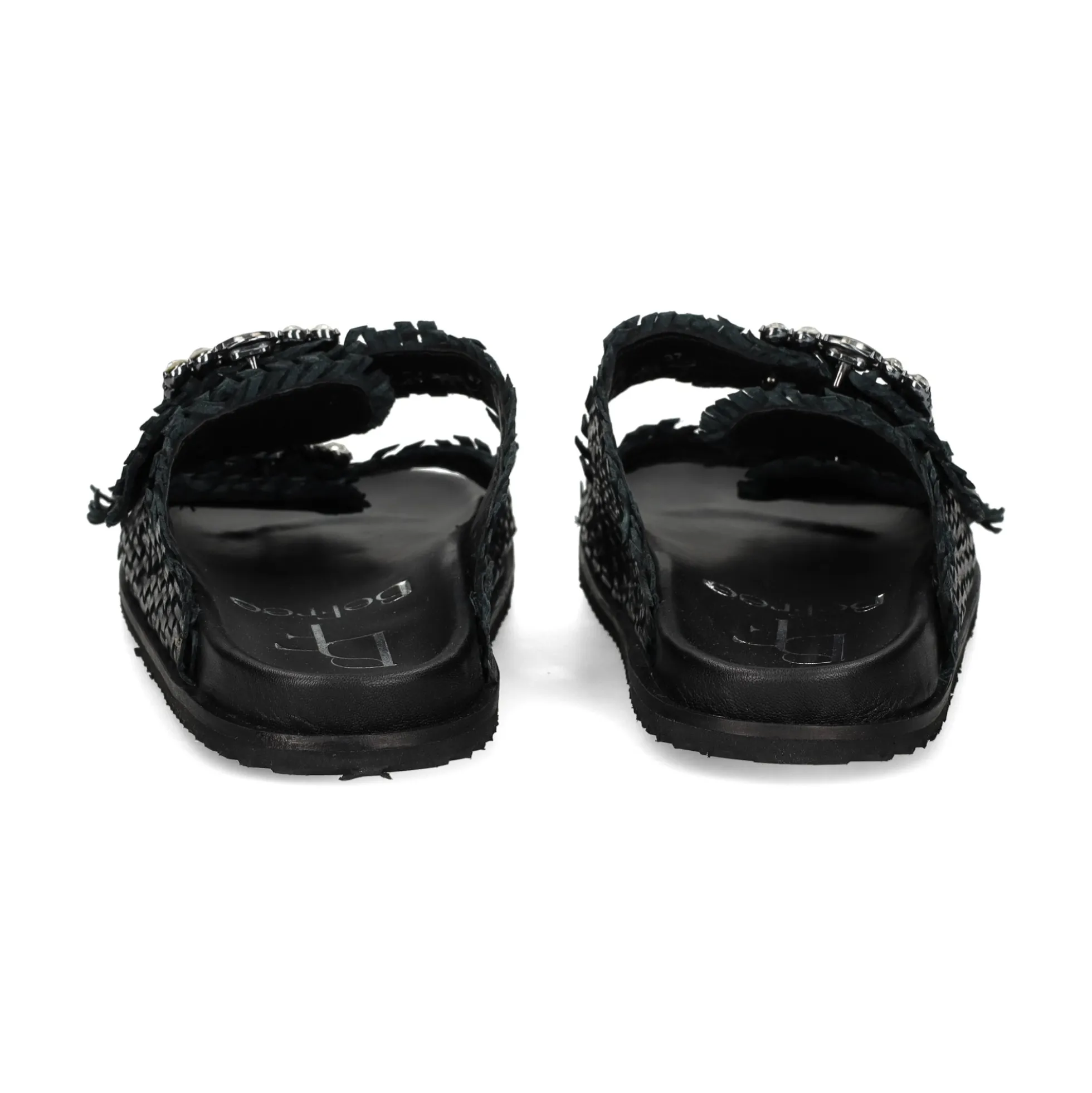BEFREE Sandalias planas de Mujer VICKY-271 NEGRO