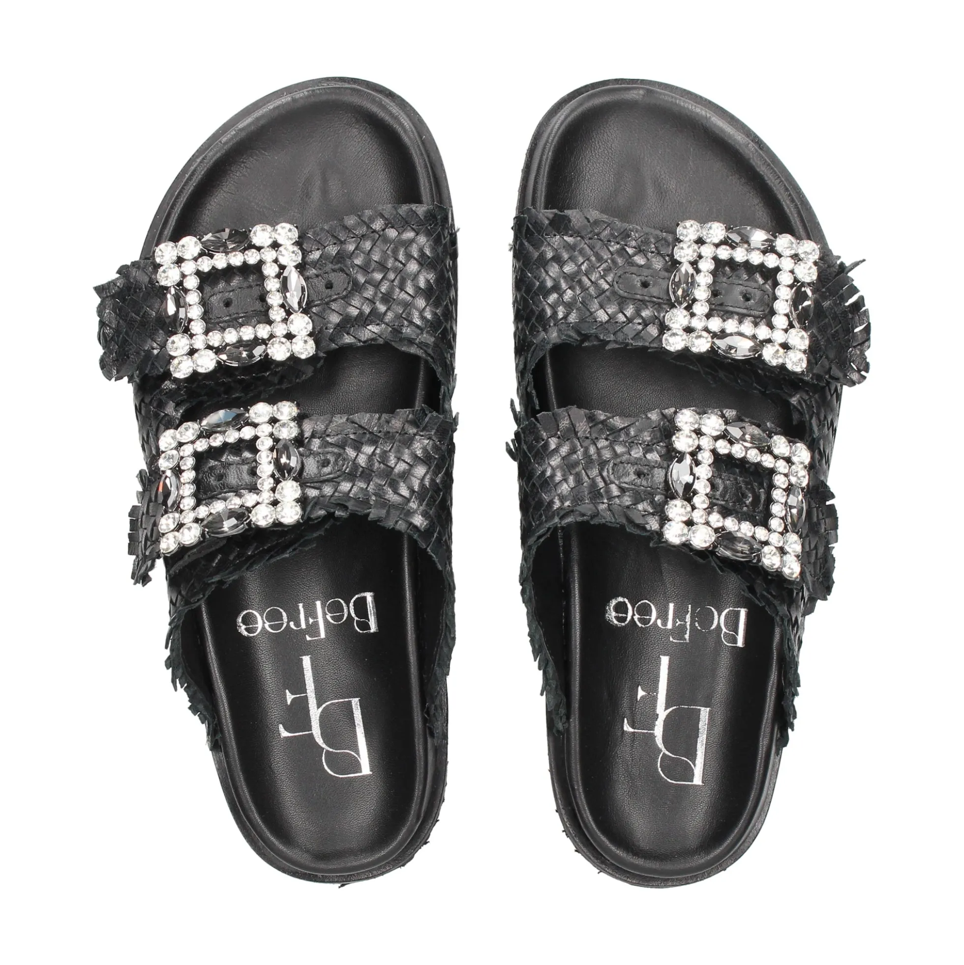 BEFREE Sandalias planas de Mujer VICKY-271 NEGRO