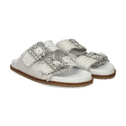 BEFREE Sandalias planas de Mujer VICKY-271 BLANCO