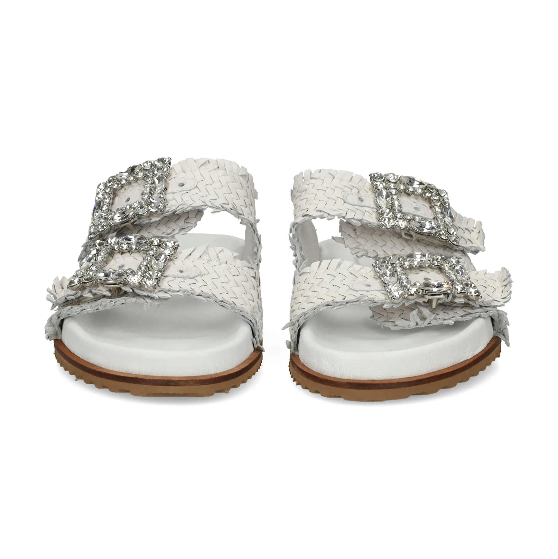 BEFREE Sandalias planas de Mujer VICKY-271 BLANCO