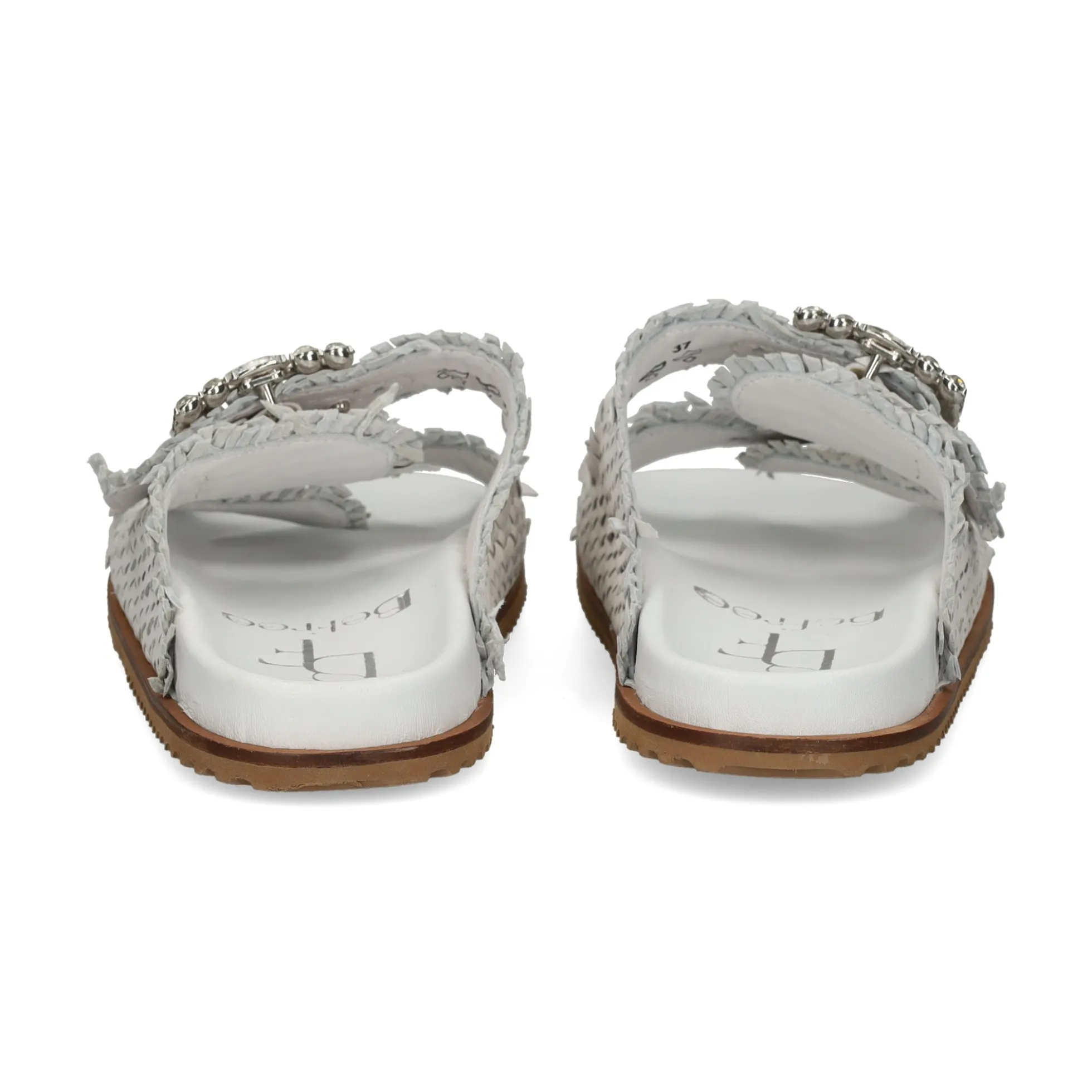 BEFREE Sandalias planas de Mujer VICKY-271 BLANCO