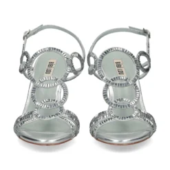BIBI LOU Sandalias con tacón de Mujer 587Z00VK STONE - PLATA