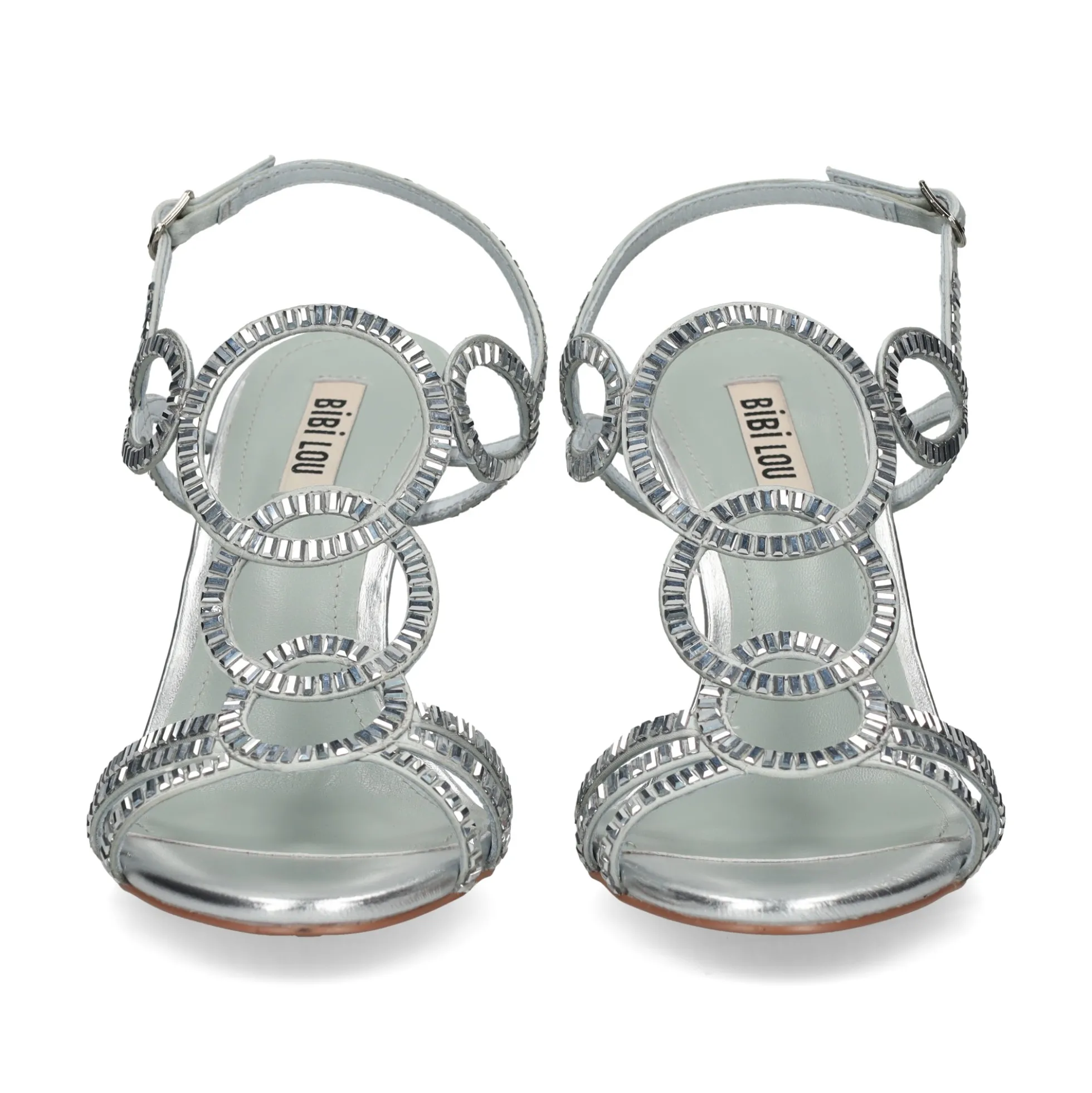 BIBI LOU Sandalias con tacón de Mujer 587Z00VK STONE - PLATA