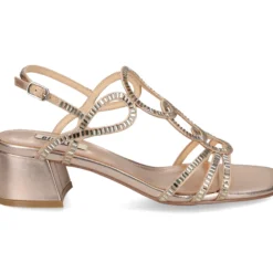 BIBI LOU Sandalias con tacón de Mujer 586Z00VK STONE - COBRE