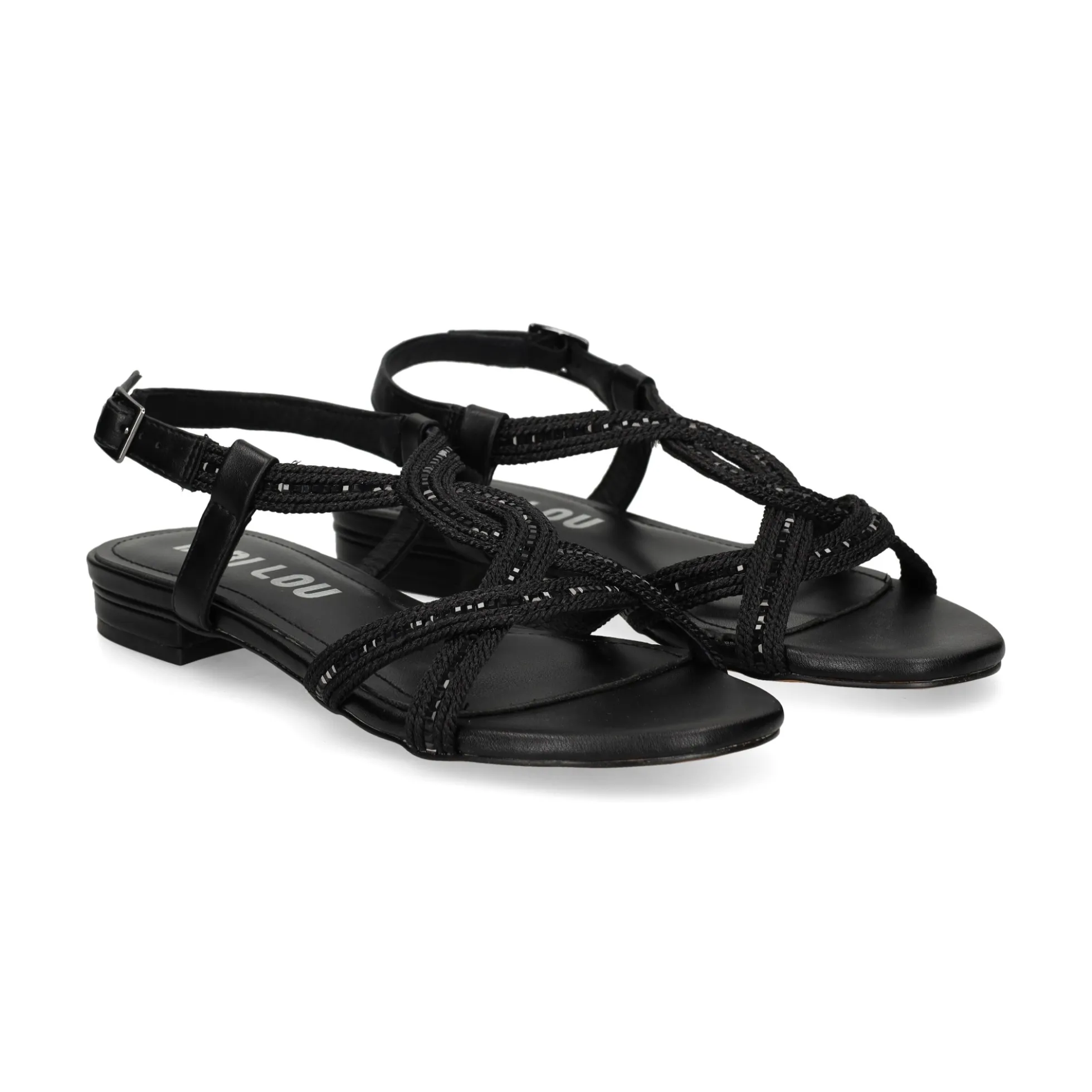 BIBI LOU Sandalias planas de Mujer 820Z94HG NEGRO