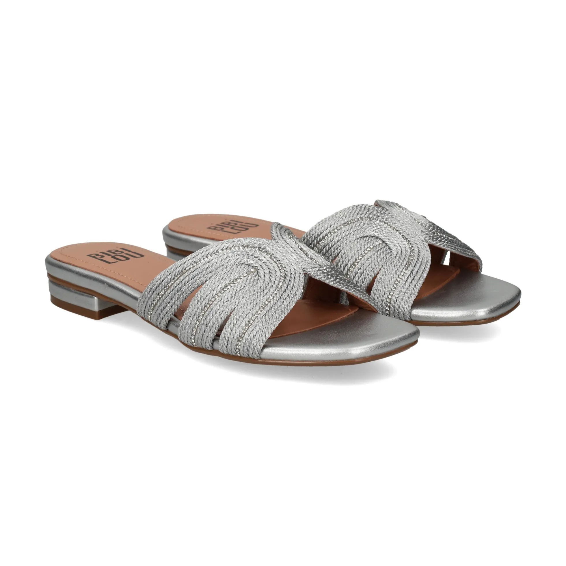 BIBI LOU Sandalias planas de Mujer 875Z94HG PLATA