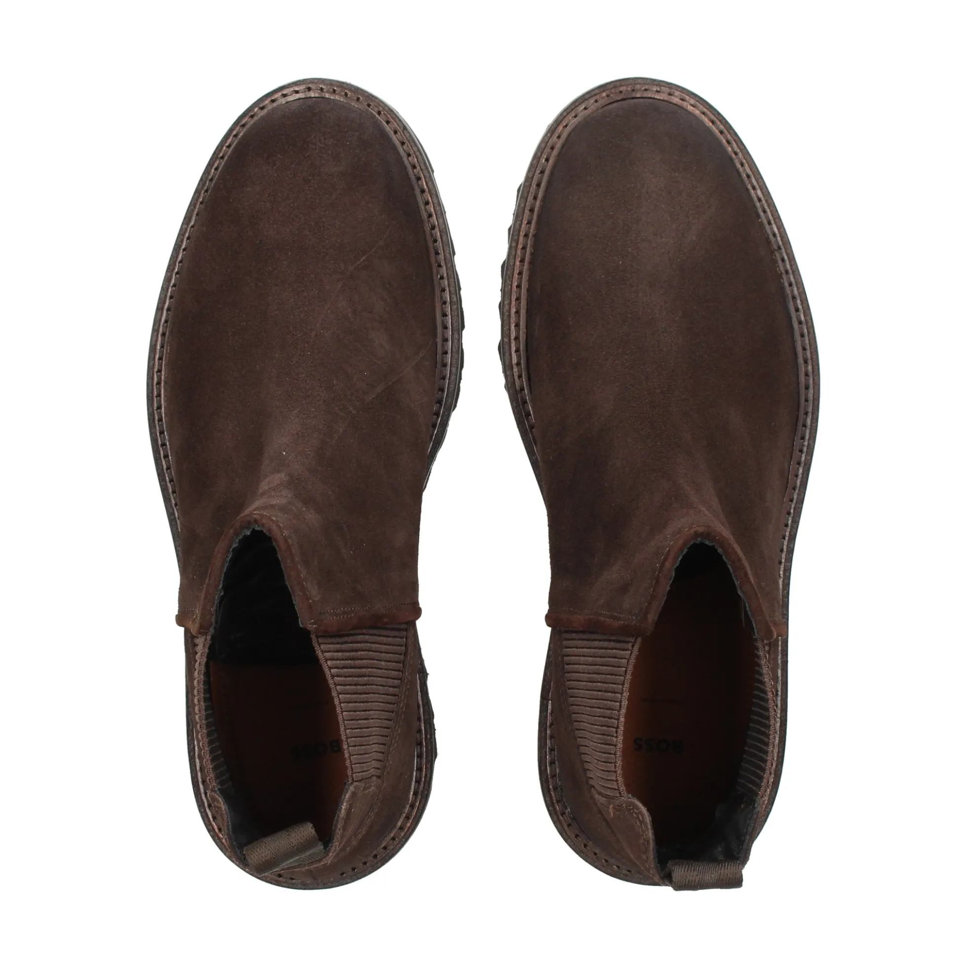 BOSS Botines de Hombre Julyo_Cheb_sde 202 Dark Brown
