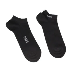 BOSS Calcetines 2P AS Logo Bamboo 10270348 001 NEGRO