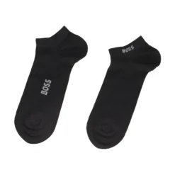 BOSS Calcetines 2P AS Logo Bamboo 10270348 001 NEGRO