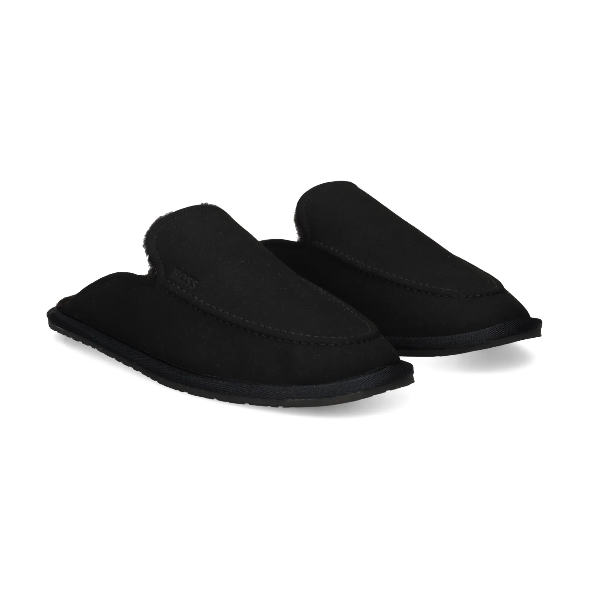 BOSS Pantuflas de Hombre Home_Mule_msfr 001 NEGRO