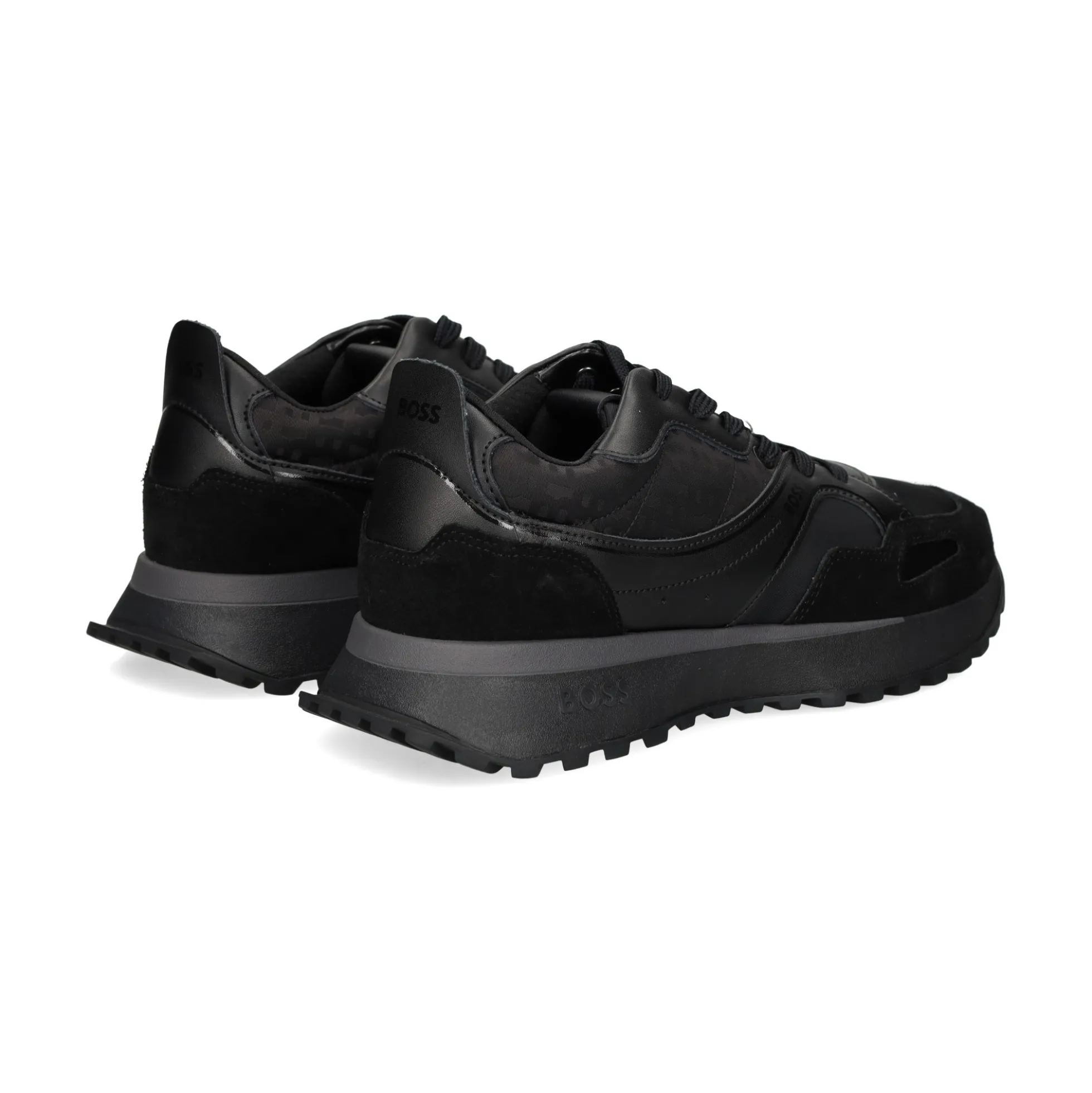 BOSS Zapatillas de Hombre Jonah_Runn_mxmnN 005 BLACK