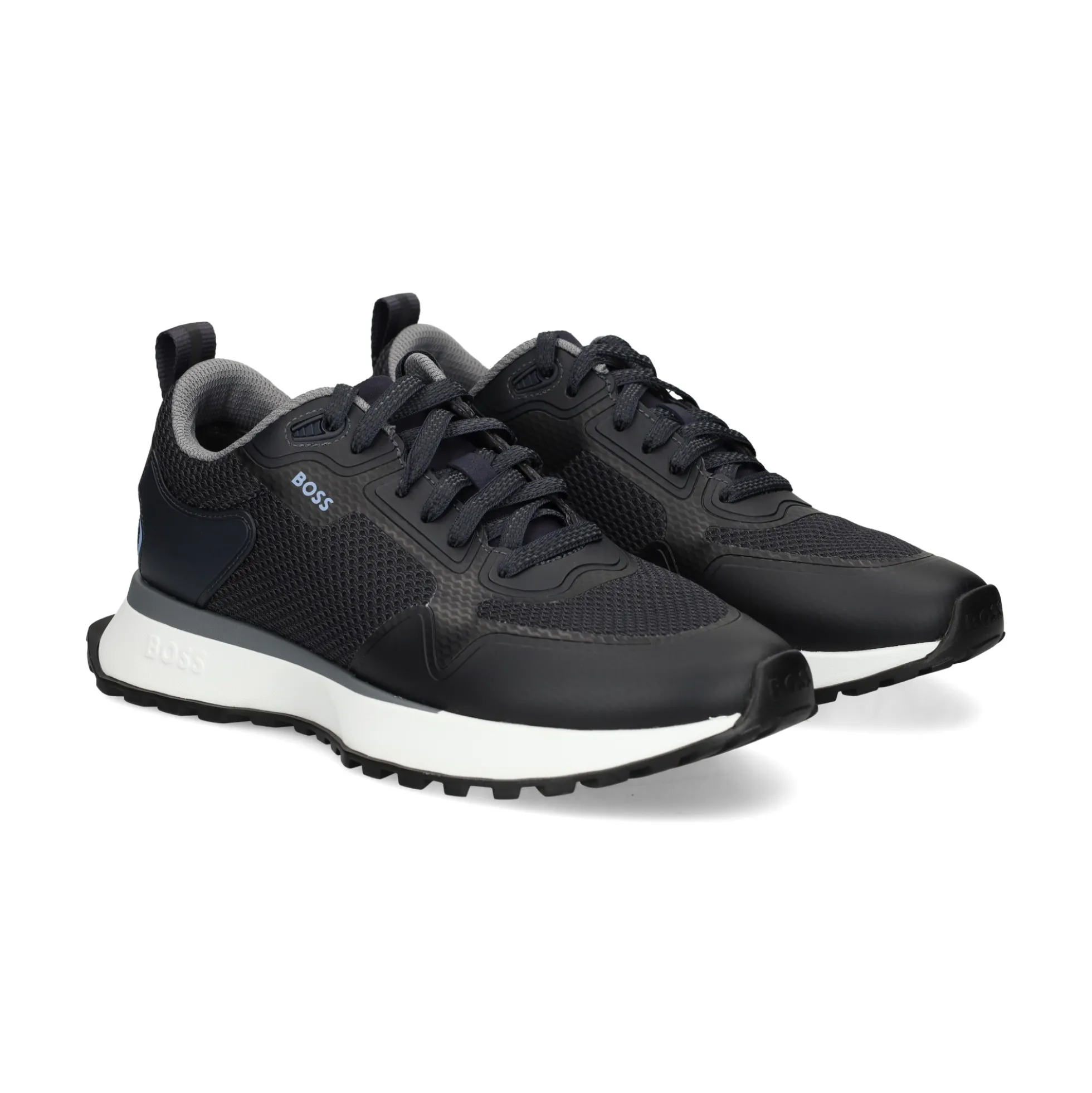 BOSS Zapatillas de Hombre Jonah_Runn_meth 402-Dark Blue