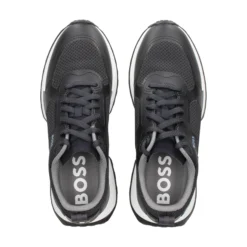 BOSS Zapatillas de Hombre Jonah_Runn_meth 402-Dark Blue