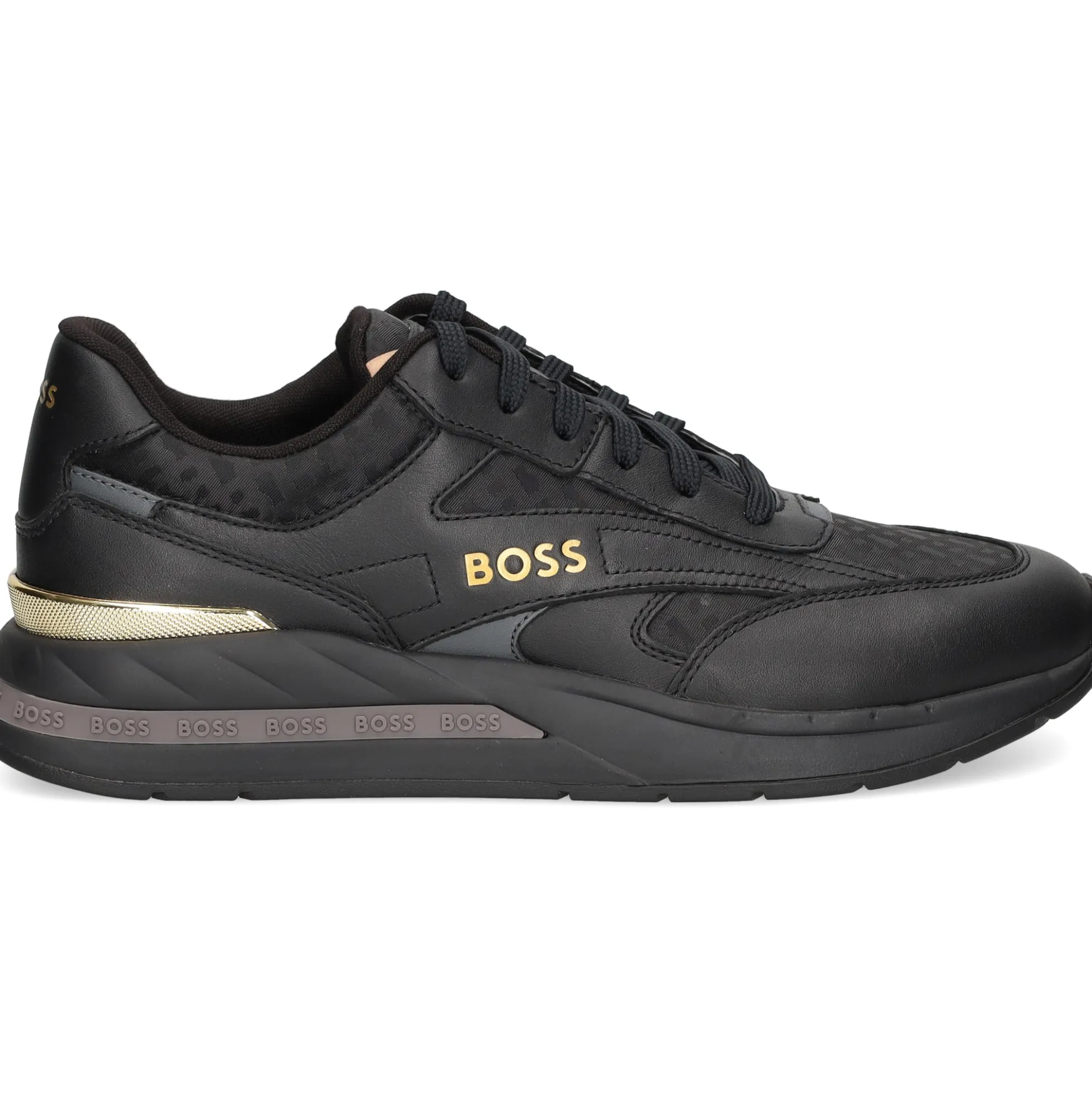 BOSS Zapatillas de Hombre Kurt_Runn_mnmx 007 NEGRO