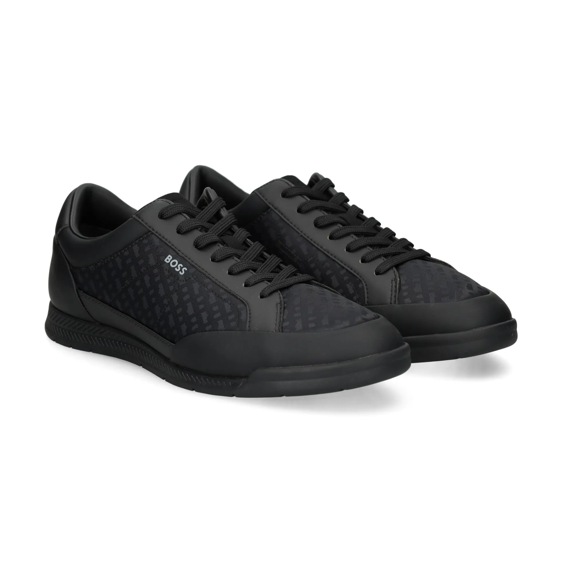BOSS Zapatillas de Hombre Nitan_Tenn_mn 005 BLACK