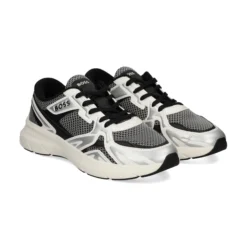 BOSS Zapatillas de Hombre Owen_Runn_memt 041 SILVER