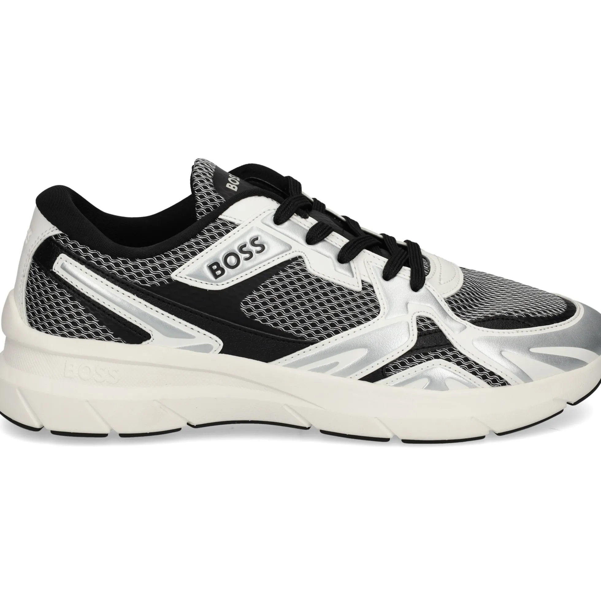 BOSS Zapatillas de Hombre Owen_Runn_memt 041 SILVER