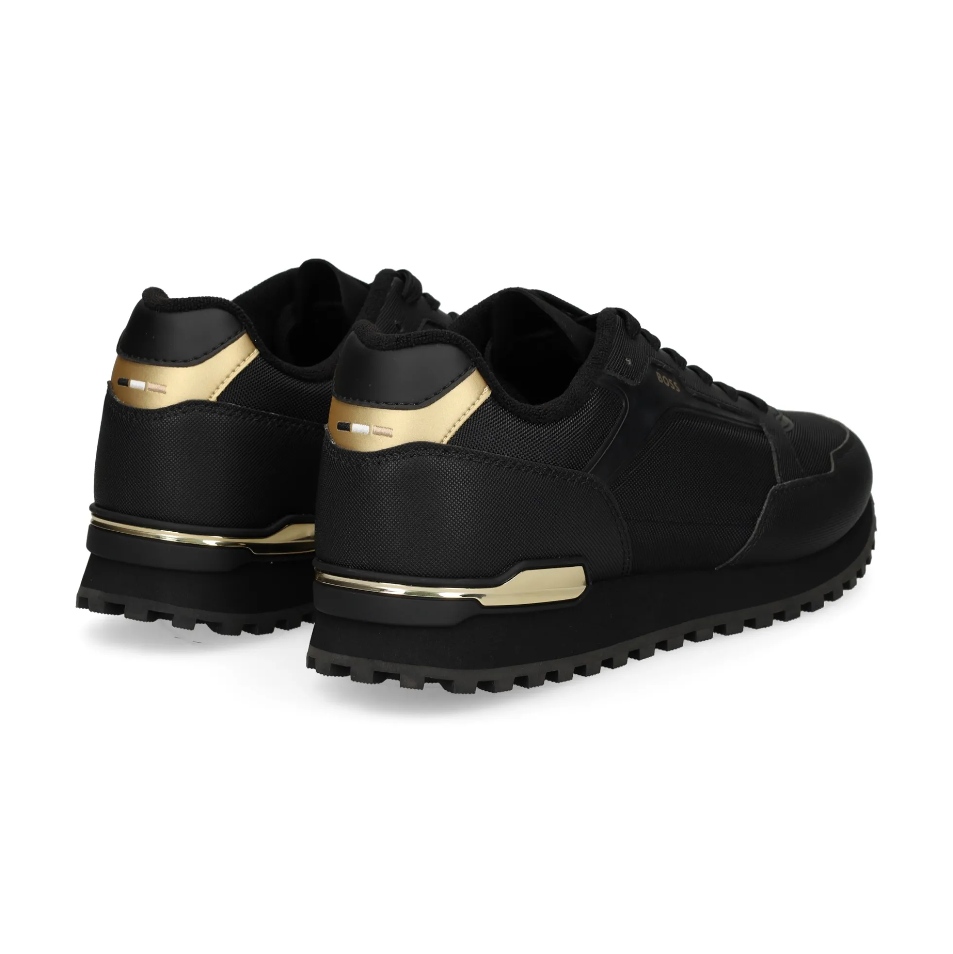 BOSS Zapatillas de Hombre Parkour-L_Runn_txhf 007 NEGRO
