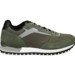 BOSS Zapatillas de Hombre Parkour-L_Runn_sdnyt 301 DARK GREEN