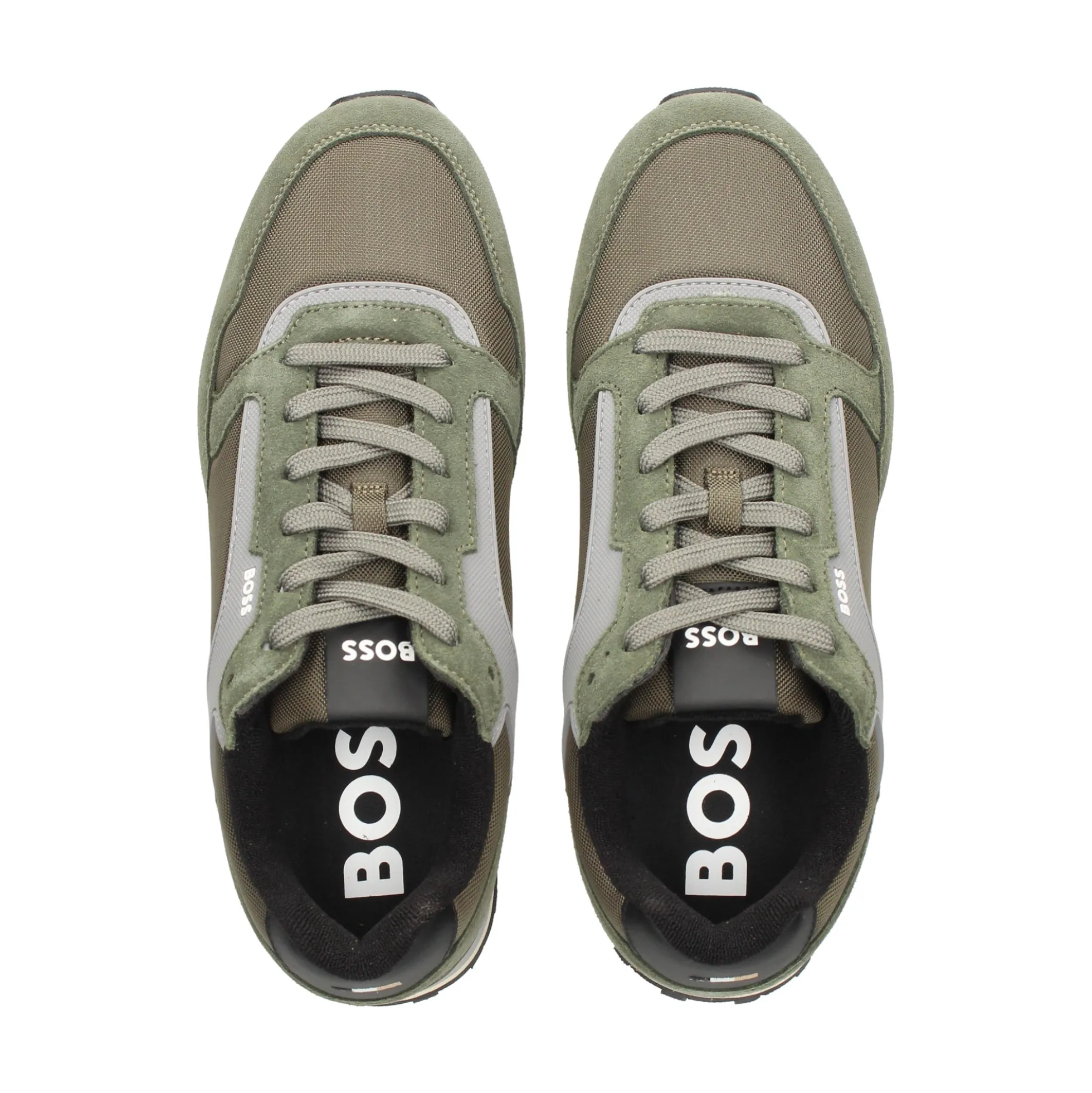 BOSS Zapatillas de Hombre Parkour-L_Runn_sdnyt 301 DARK GREEN