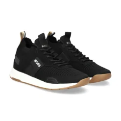 BOSS Zapatillas de Hombre Titanium_Runn_knst_N 014 Charcoal