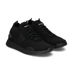 BOSS Zapatillas de Hombre Titanium_Runn_knstA 001 NEGRO