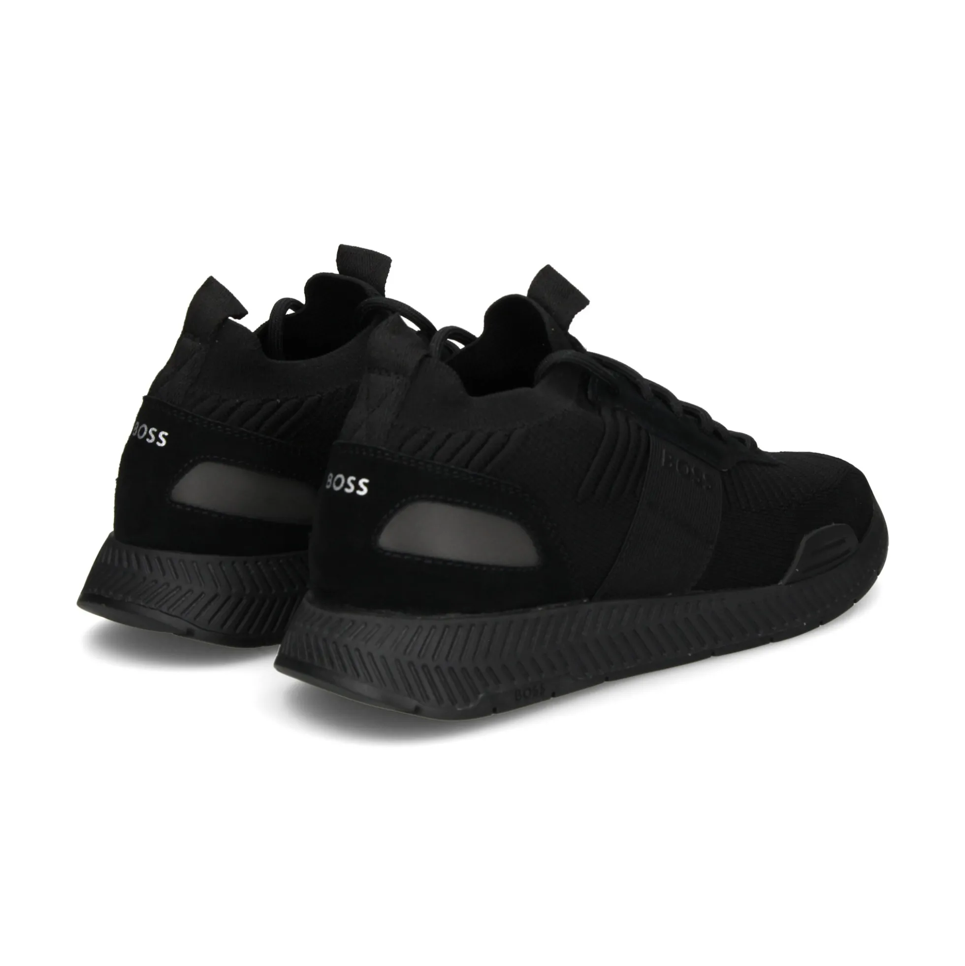 BOSS Zapatillas de Hombre Titanium_Runn_knstA 001 NEGRO
