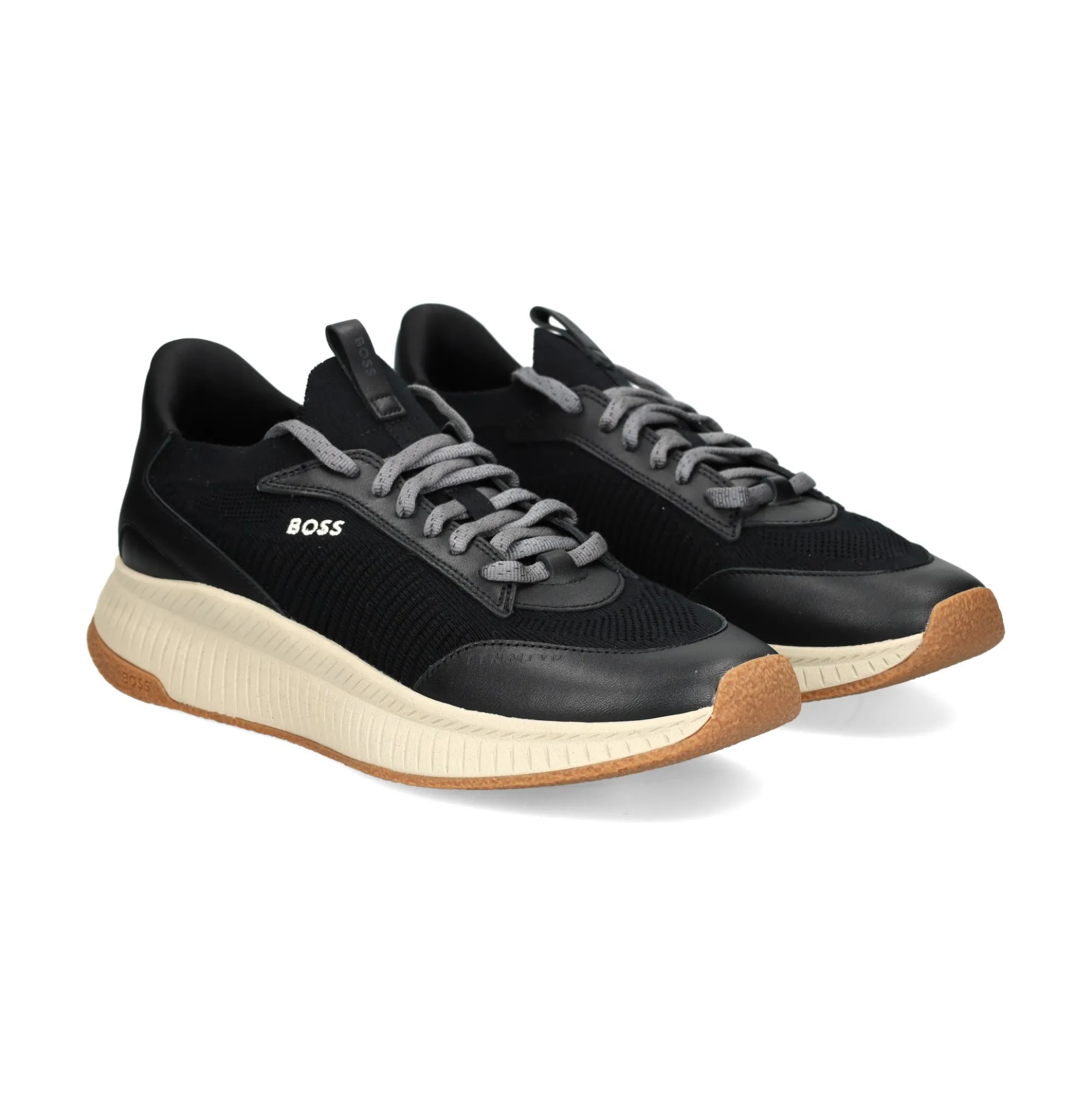 BOSS Zapatillas de Hombre TTNM EVO_Slon_kntlt 002 NEGRO