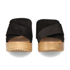 BUENO Sandalias con plataforma de Mujer WA4703 NEGRO