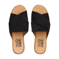 BUENO Sandalias con plataforma de Mujer WA4703 NEGRO
