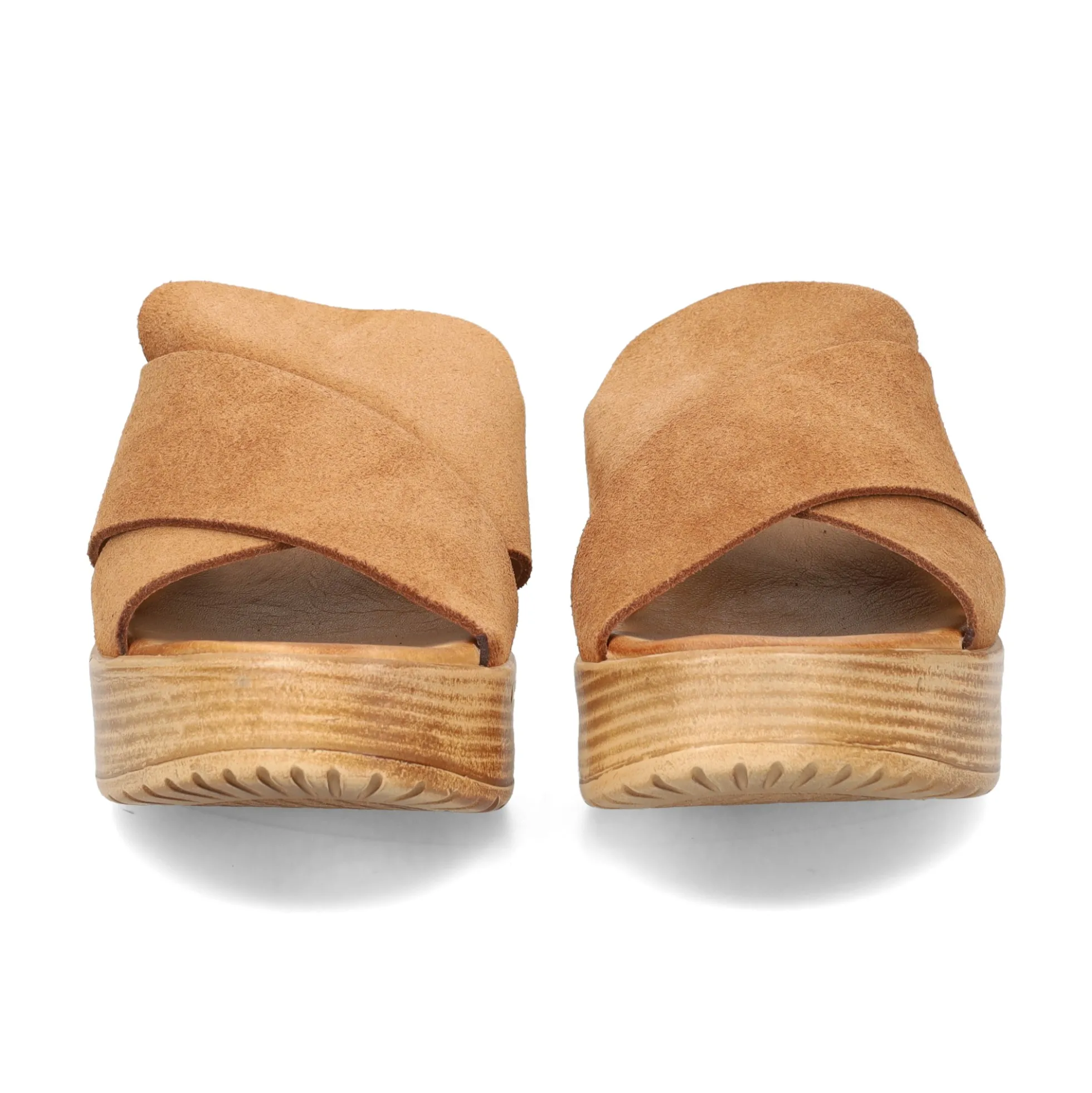 BUENO Sandalias con plataforma de Mujer WA4703 ALFA CUERO