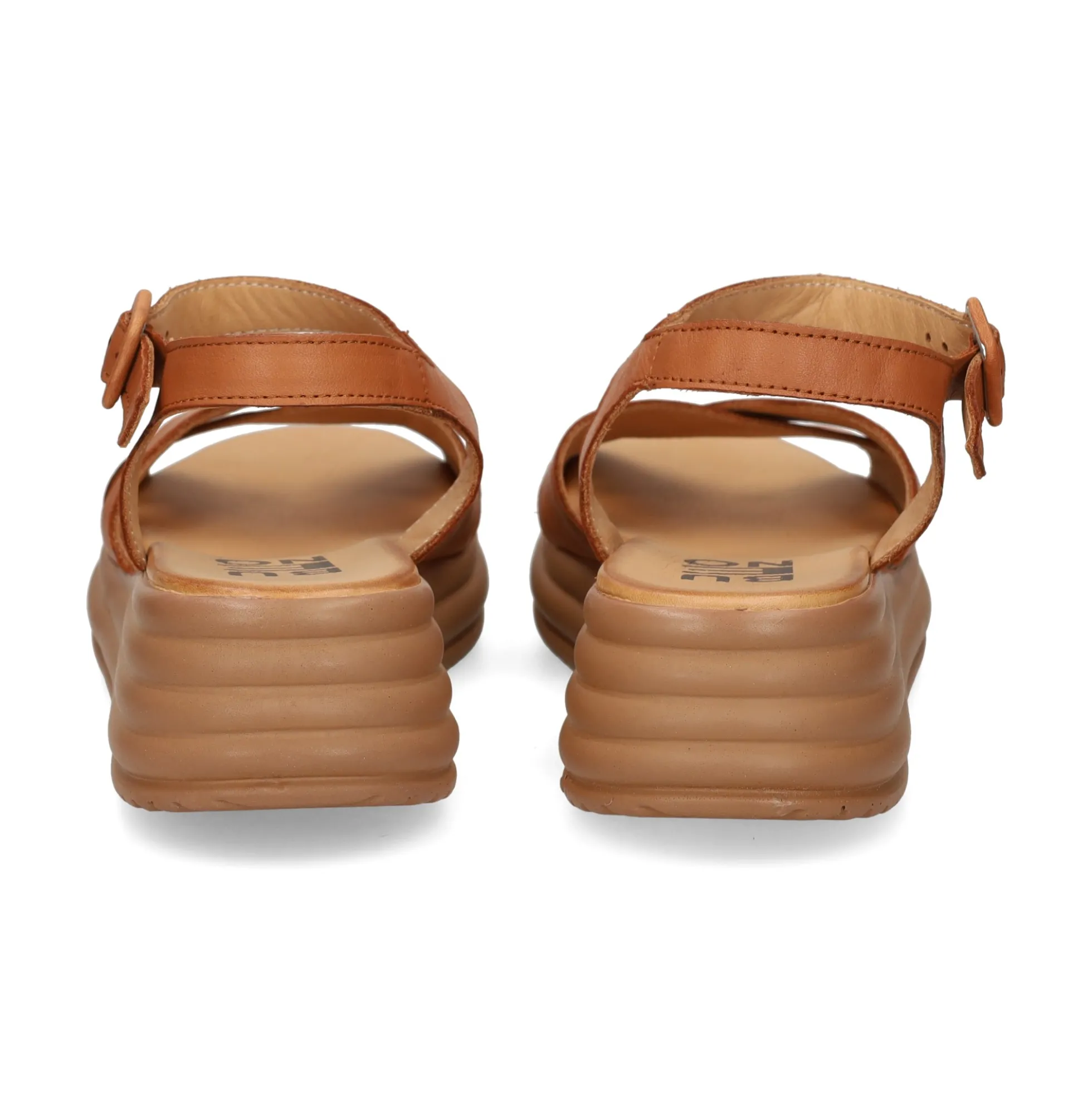BUENO Sandalias con plataforma de Mujer WA2403 DARK COCONUT