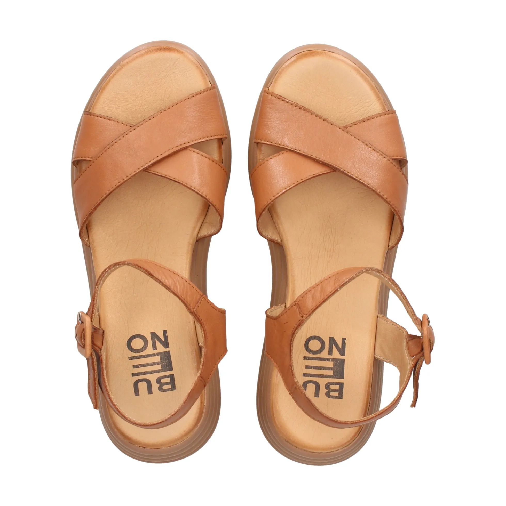 BUENO Sandalias con plataforma de Mujer WA2403 DARK COCONUT