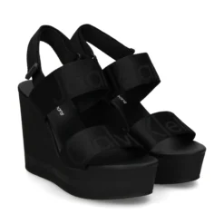 CALVIN KLEIN Sandalias cuña de Mujer YW0YW00959 BLACK - BDS