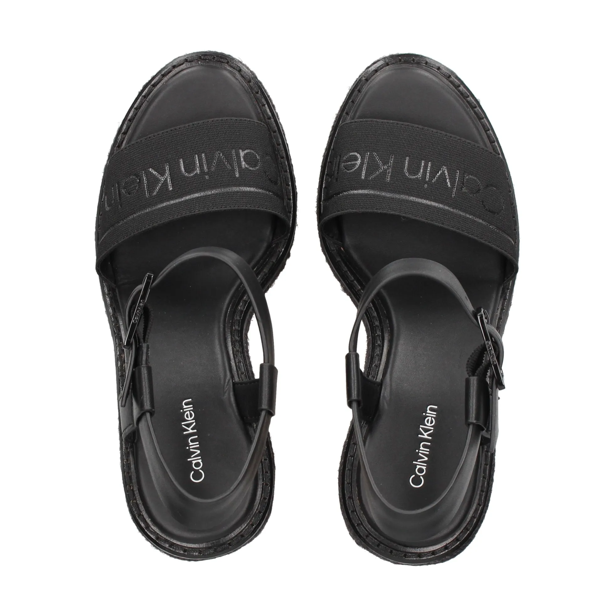 CALVIN KLEIN Sandalias cuña de Mujer HW0HW02050 BEH BLACK
