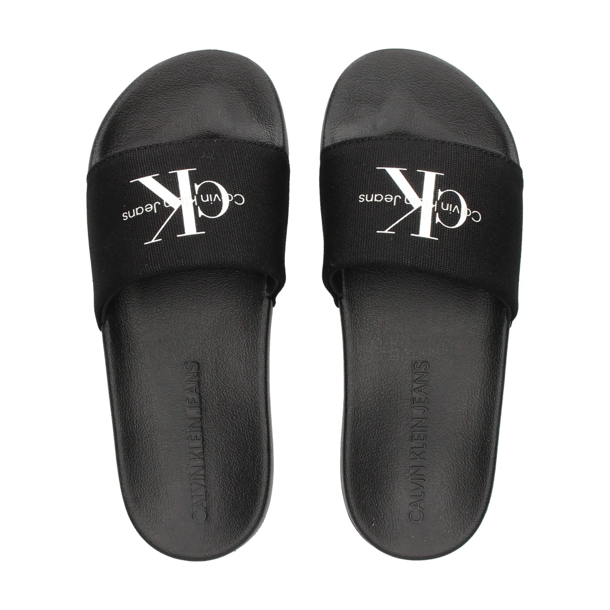 CALVIN KLEIN Sandalias planas de Mujer YW0YW01835 0GM BLACK/BRIGH