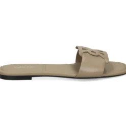CALVIN KLEIN Sandalias planas de Mujer HW0HW03128 PBO Gris topo